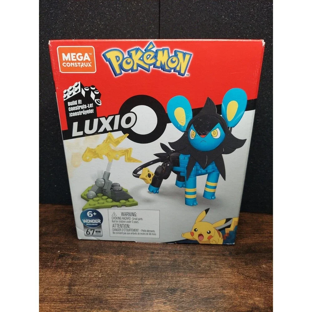 Mega Construx Pokemon Luxio Construction Set 67 Pieces GMD36 6+ Wonder Builders